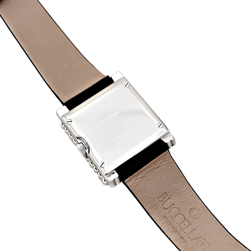 Montre BUCCELLATI "Venuschron" en or blanc et diamants - Castafiore