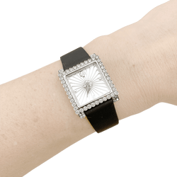 Montre BUCCELLATI "Venuschron" en or blanc et diamants - Castafiore