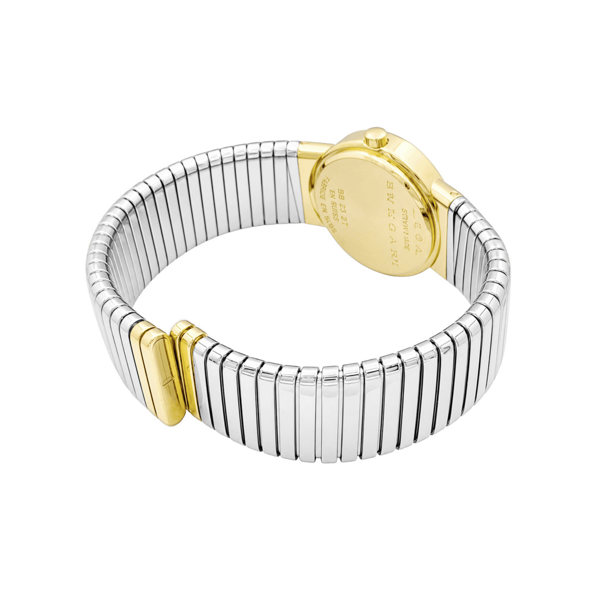 Montre BULGARI "BB 26" en or jaune et acier - Castafiore