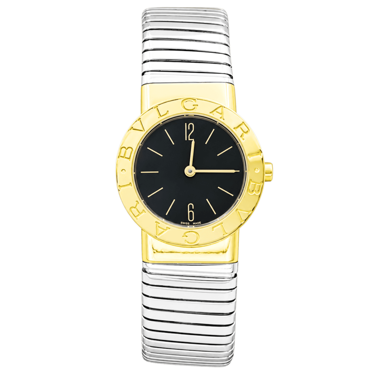Montre BULGARI "BB 26" en or jaune et acier - Castafiore