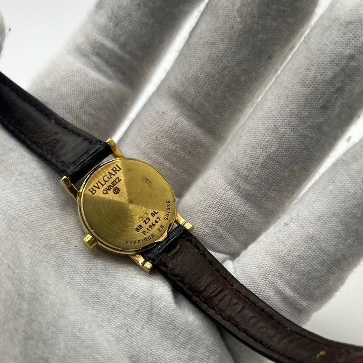 Montre BULGARI "Bulgari Lady" en or jaune et cuir - Castafiore