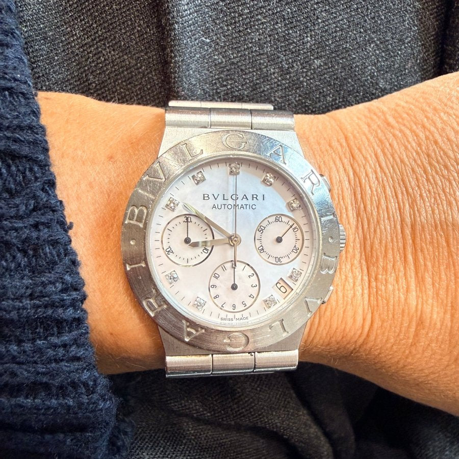 Montre BULGARI "Diagono" Chronographe Automatique - Castafiore