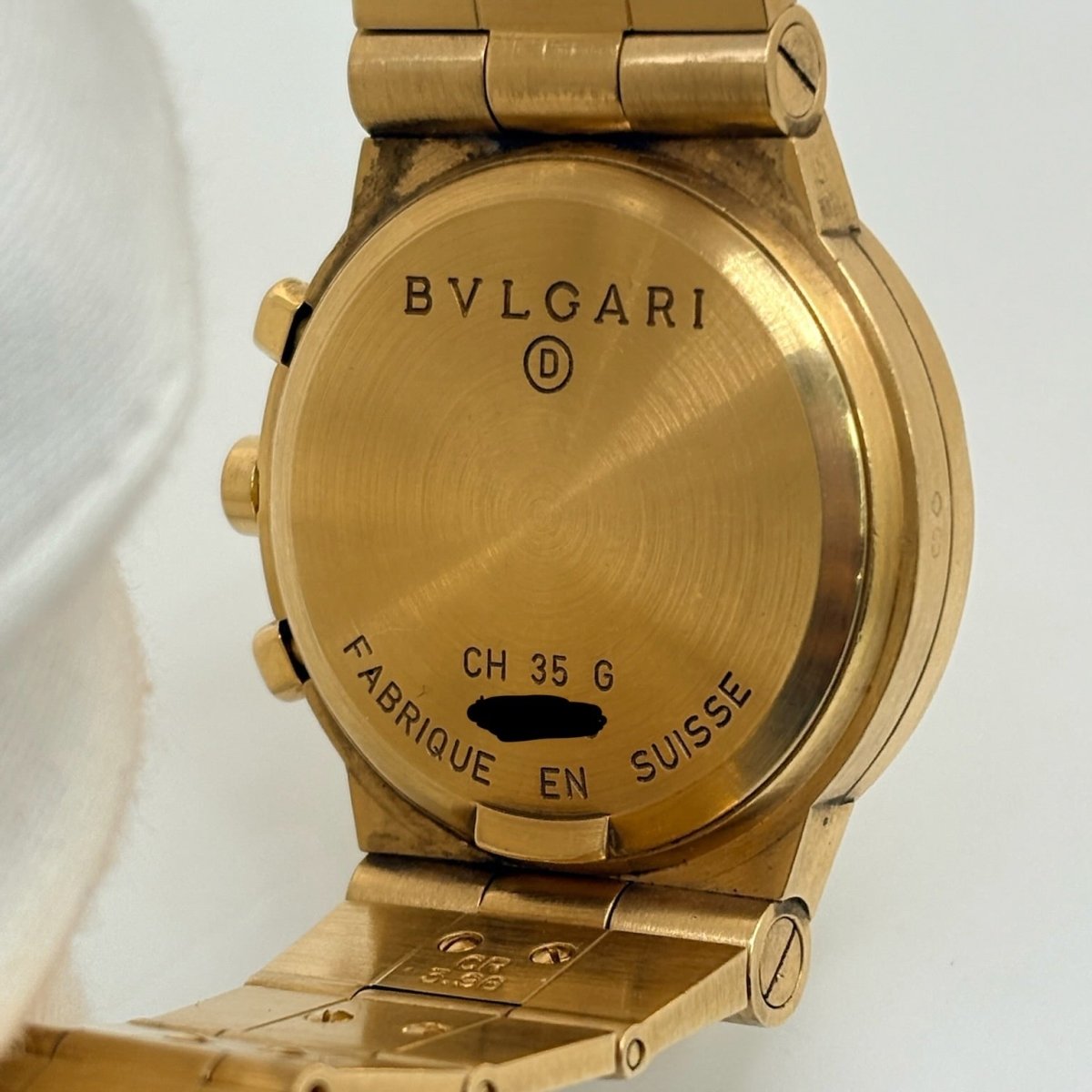 Montre BULGARI "Diagono" en or jaune - Castafiore