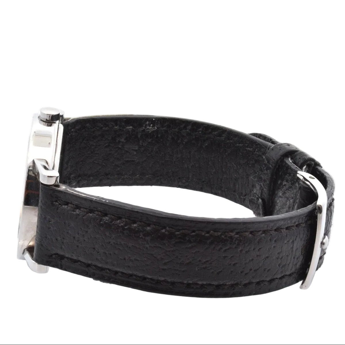 Montre BULGARI en acier, cuir, quartz et saphir - Castafiore