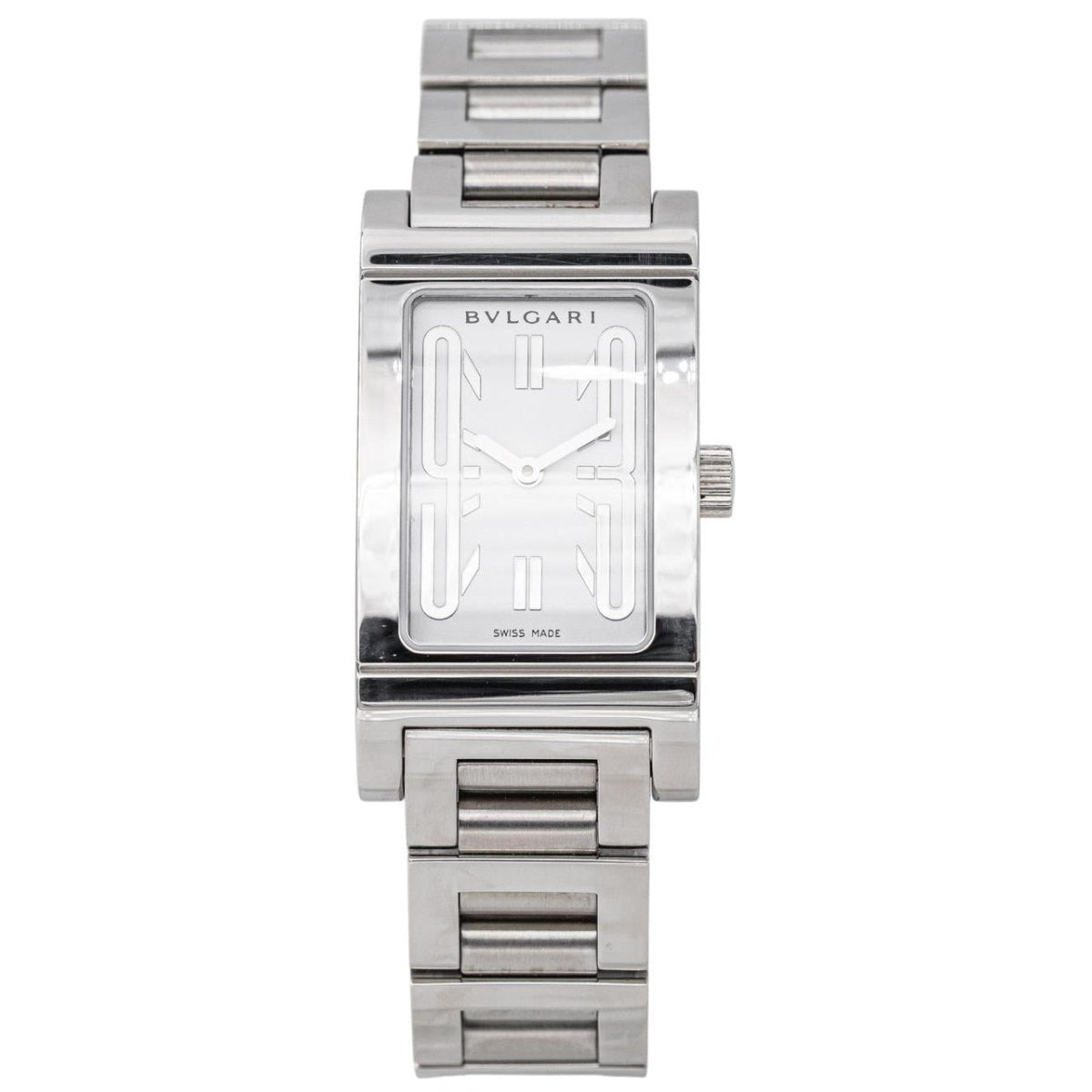 Montre BULGARI "Rettangolo" en acier - Castafiore