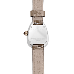 Montre BULGARI "Serpenti" en or rose, acier, cuir et diamants - Castafiore