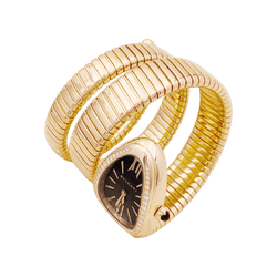 Montre Bulgari, “Serpenti Tubogas”, en or rose et diamants - Castafiore