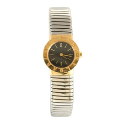 Montre BULGARI "Tubogas" en or jaune, acier et quartz - Castafiore