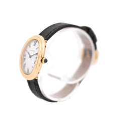 Montre CARTIER "Baignoire" en jaune et cuir - Castafiore