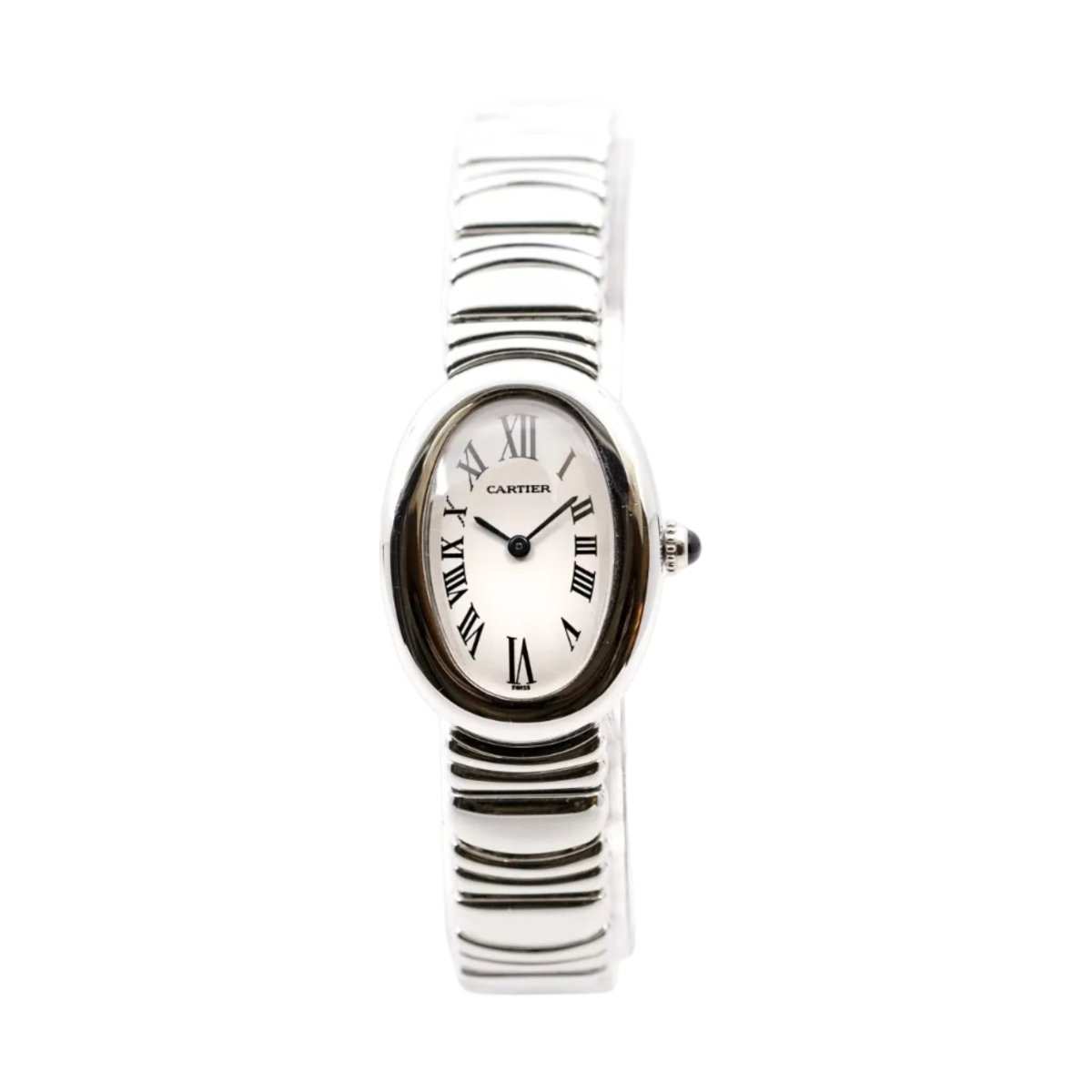 Montre CARTIER "Baignoire" en or blanc et quartz - Castafiore