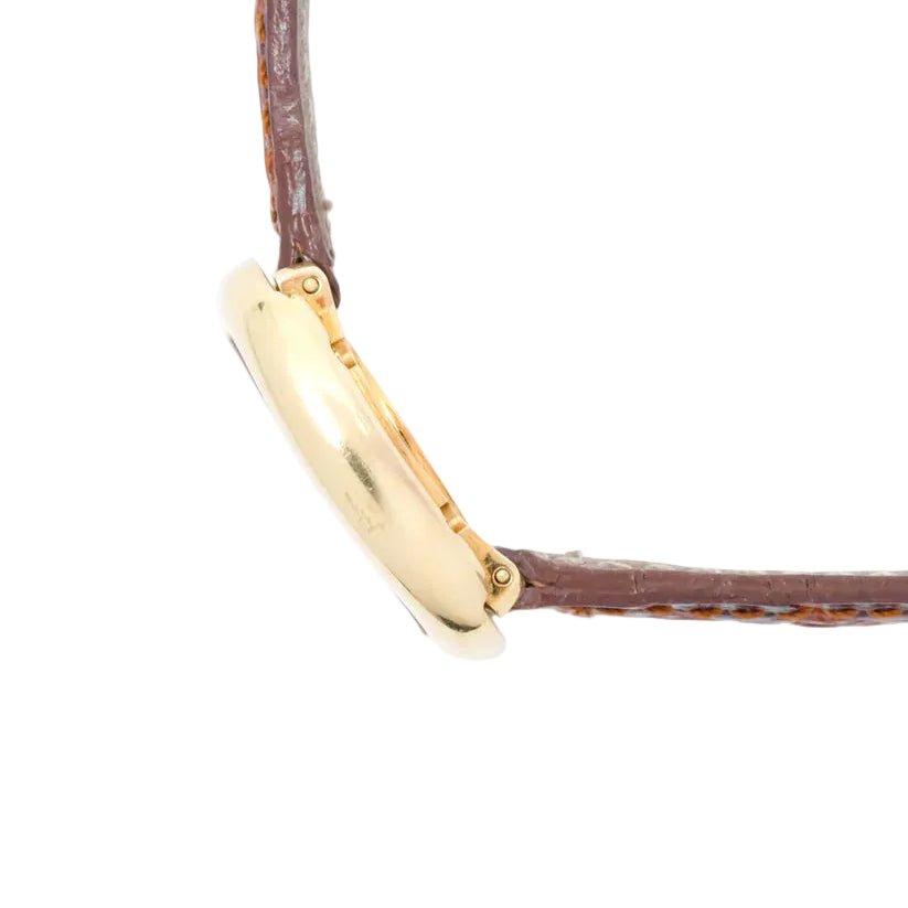 Montre CARTIER "Baignoire" en or jaune et cuir - Castafiore