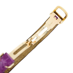 Montre CARTIER "Baignoire" en or jaune et cuir - Castafiore