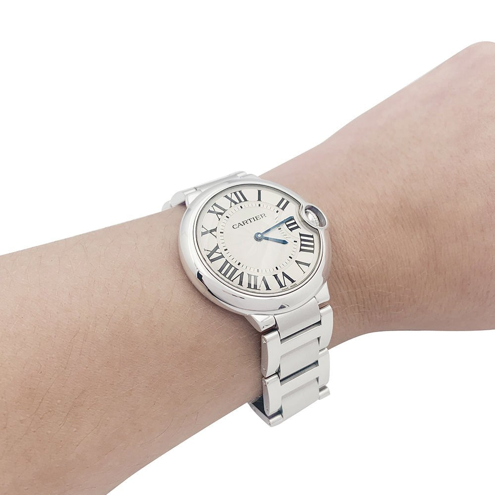 Montre CARTIER, "Ballon Bleu", en acier - Castafiore