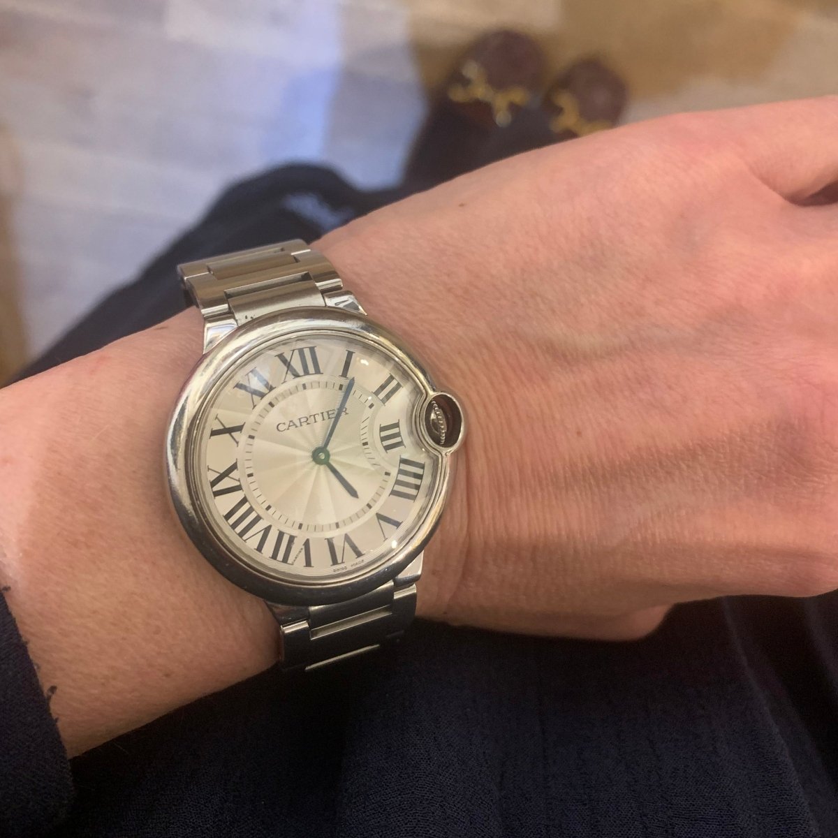 Montre CARTIER "Ballon Bleu" en acier - Castafiore