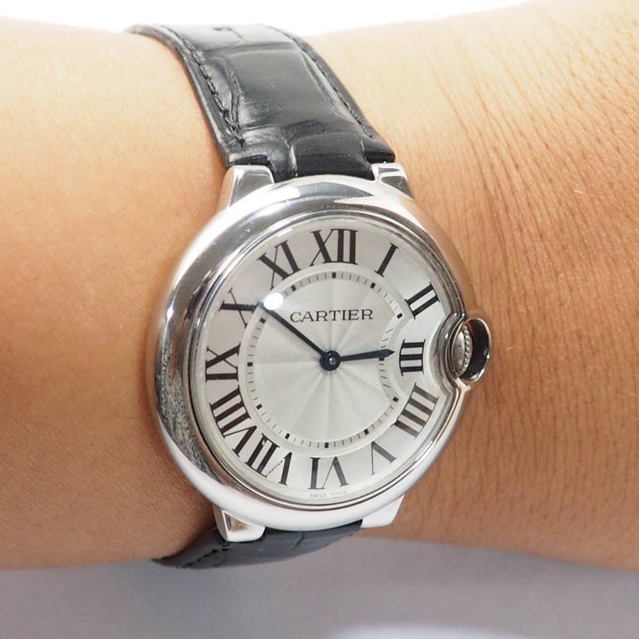 Montre CARTIER "Ballon Bleu" en cuir et quartz - Castafiore