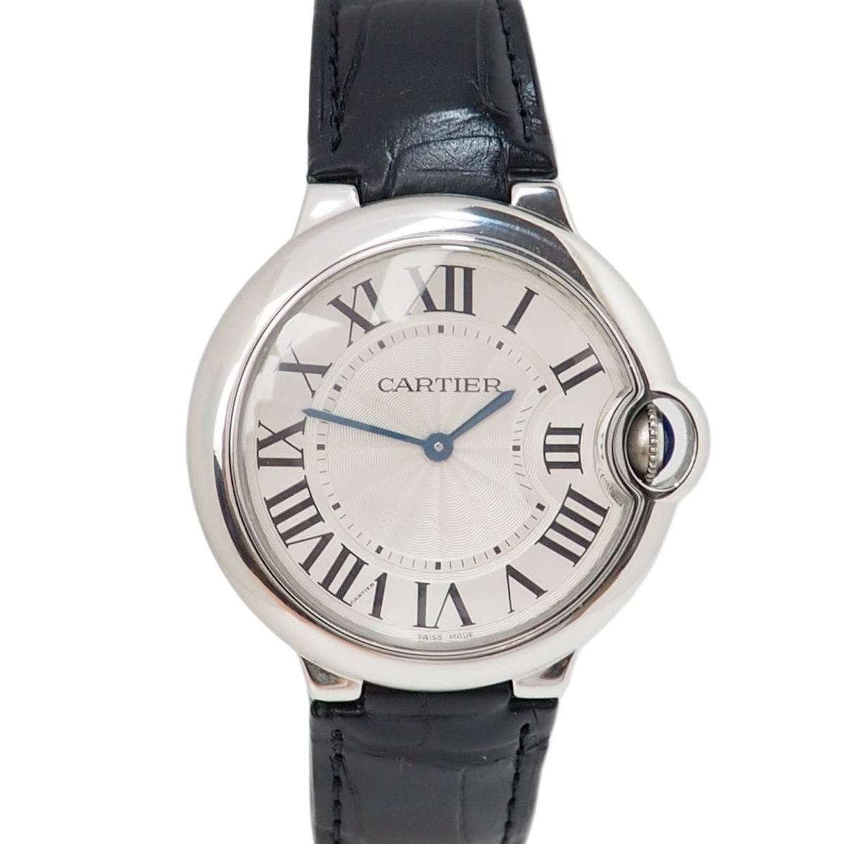 Montre CARTIER "Ballon Bleu" en cuir et quartz - Castafiore