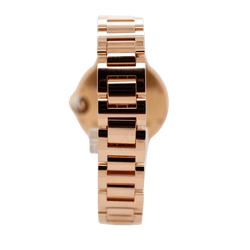 Montre CARTIER "Ballon Bleu" en or rose, argent, acier et saphir - Castafiore