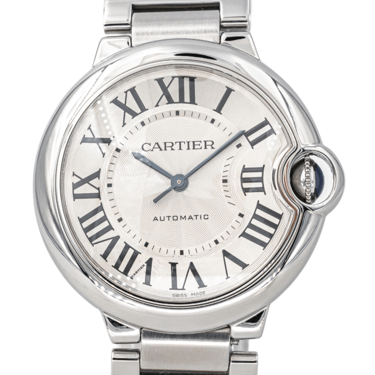 Montre CARTIER "Ballon" en acier et argent - Castafiore