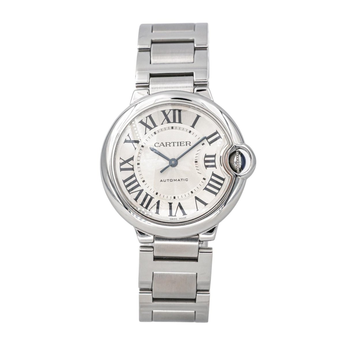 Montre CARTIER "Ballon" en acier et argent - Castafiore
