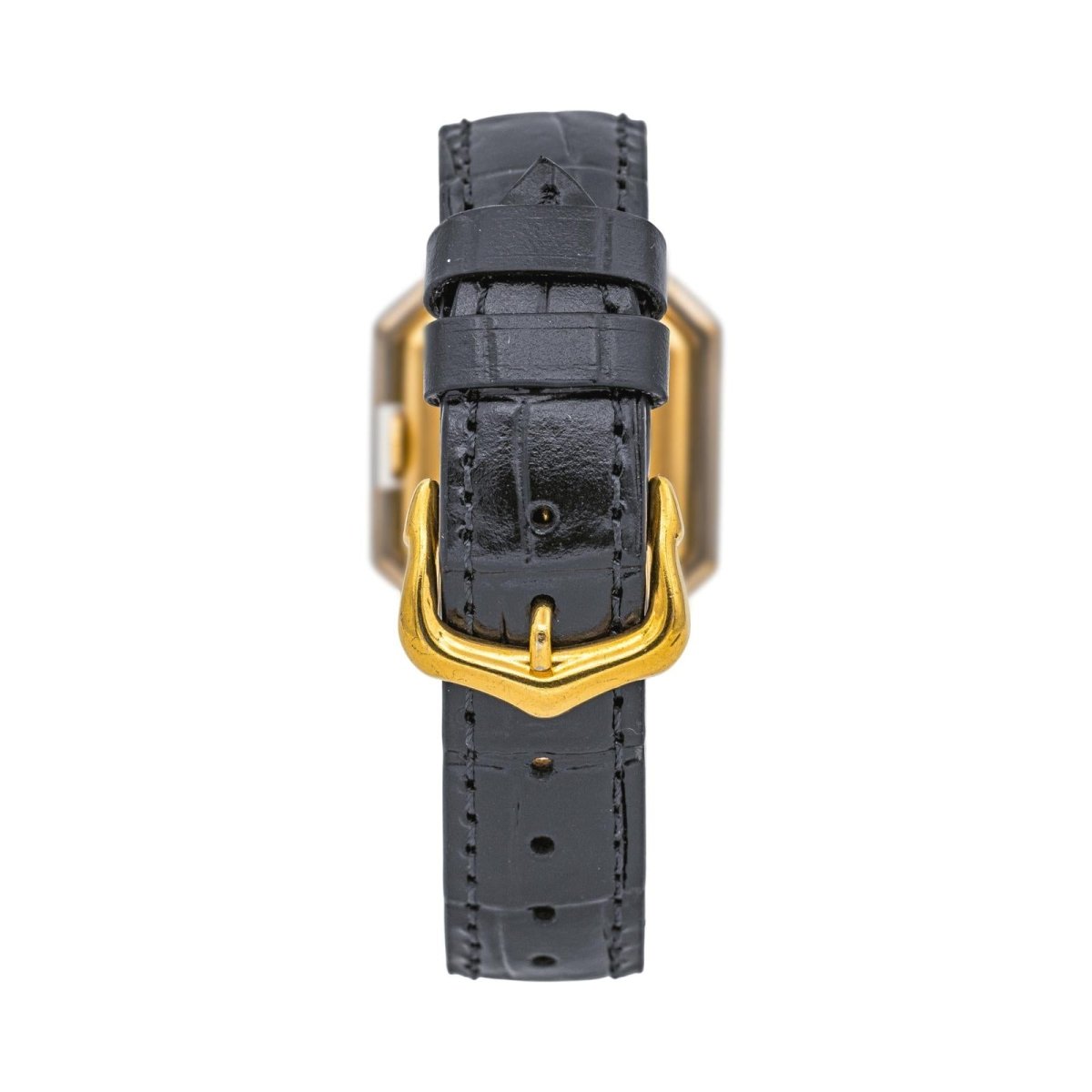 Montre CARTIER "Ceinture" en or jaune et cuir - Castafiore