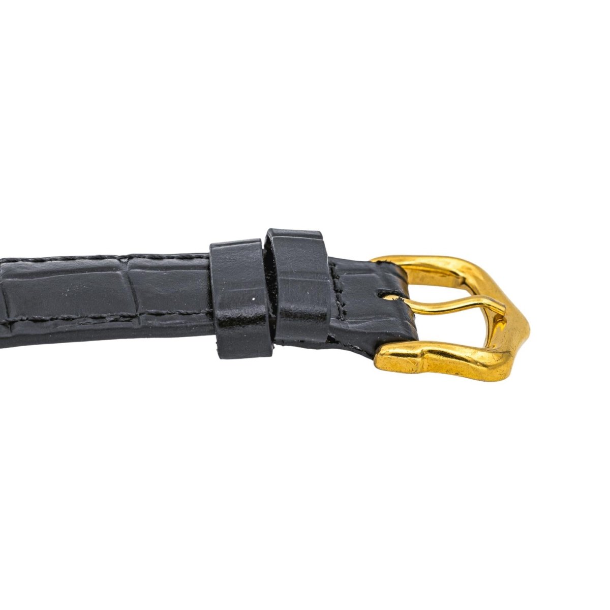 Montre CARTIER "Ceinture" en or jaune et cuir - Castafiore