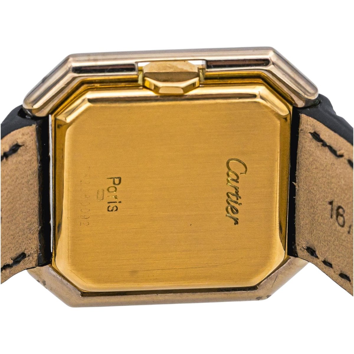 Montre CARTIER "Ceinture" en or jaune et cuir - Castafiore