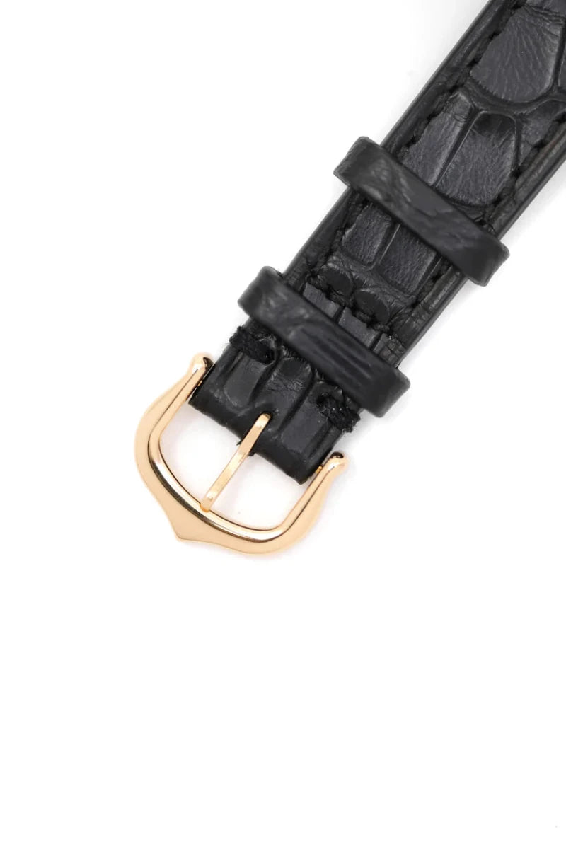 Montre CARTIER "Ceinture" PM en or jaune et cuir - Castafiore