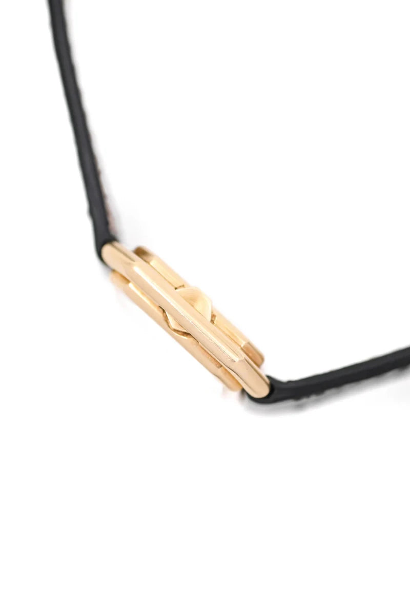 Montre CARTIER "Ceinture" PM en or jaune et cuir - Castafiore