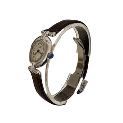 Montre CARTIER "Colisée" en argent et cuir - Castafiore