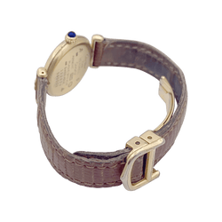 Montre CARTIER "Colisée Must" en argent, ivoire, vermeil, et cuir - Castafiore