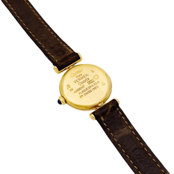Montre CARTIER "Colisée Must" en argent, vermeil et cuir - Castafiore