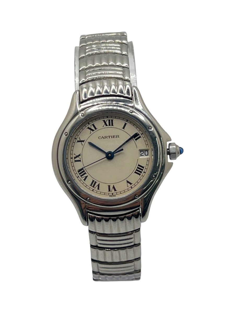 Montre CARTIER "Cougar" en acier - Castafiore