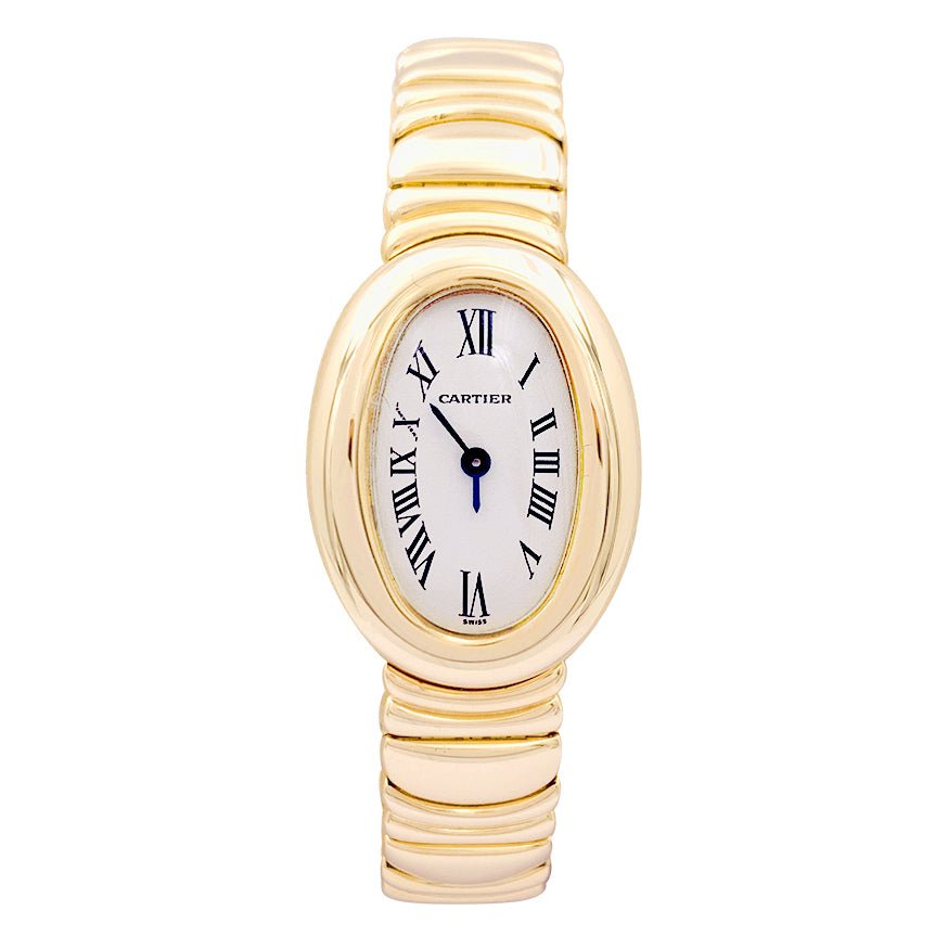 Montre Cartier "Mini Baignoire" en or jaune - Castafiore