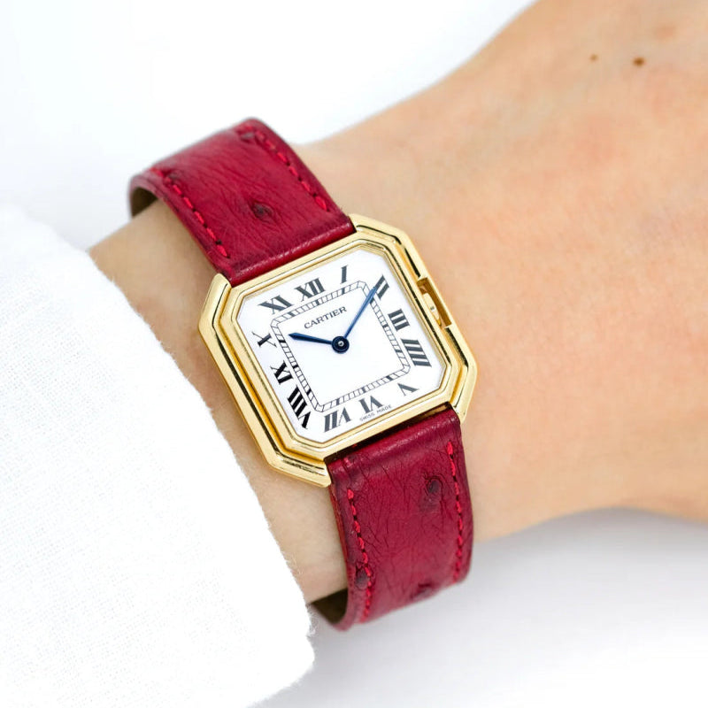 Montre CARTIER modèle Ceinture, or jaune - Castafiore