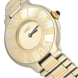 Montre CARTIER "Must 21" en acier et plaqué or - Castafiore