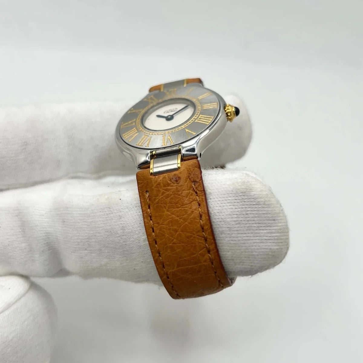 Montre CARTIER "Must 21" en acier inoxydable et cuir - Castafiore