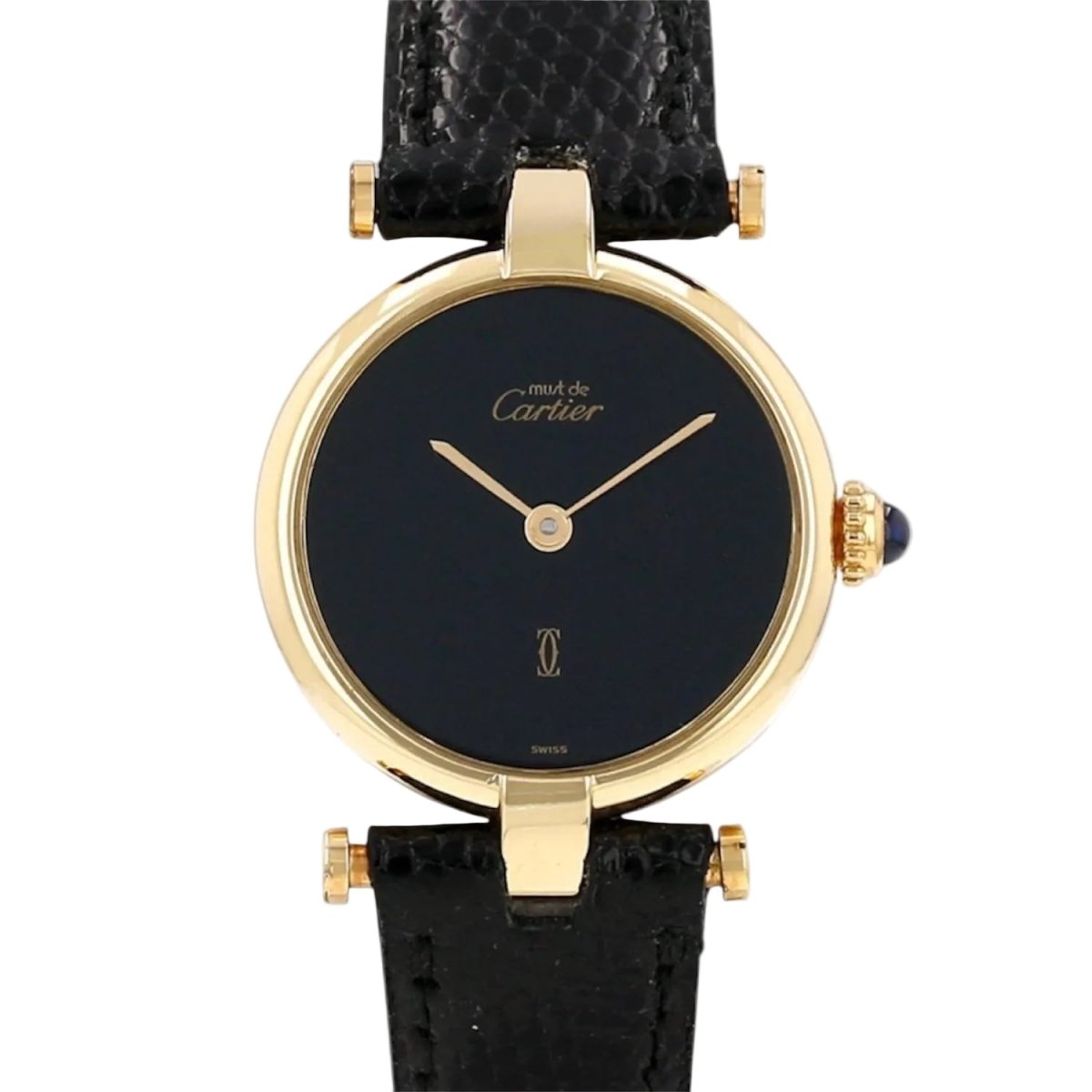Montre CARTIER "Must de Cartier" en vermeil et cuir - Castafiore