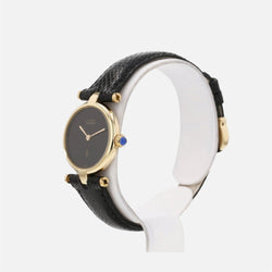 Montre CARTIER "Must de Cartier" en vermeil et cuir - Castafiore