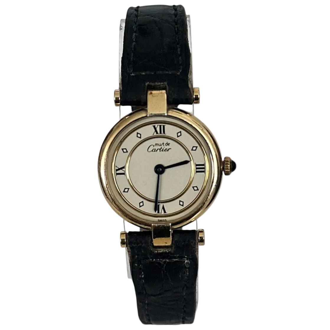 Montre CARTIER Must de Cartier en vermeil et cuir