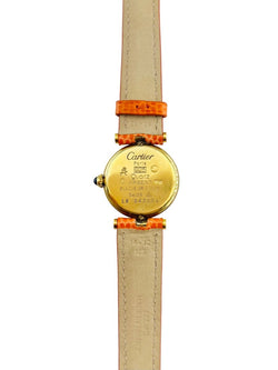 Montre CARTIER "Must de CARTIER Vendôme" en vermeil et cuir - Castafiore