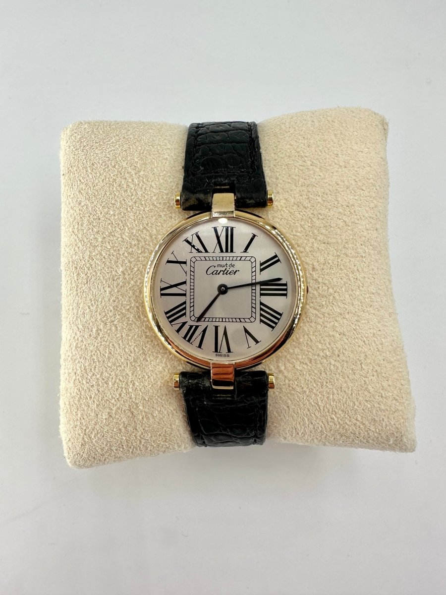 Montre CARTIER, "Must" en argent et vermeil - Castafiore