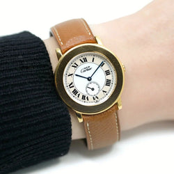 Montre CARTIER "Must II" en vermeil et cuir - Castafiore