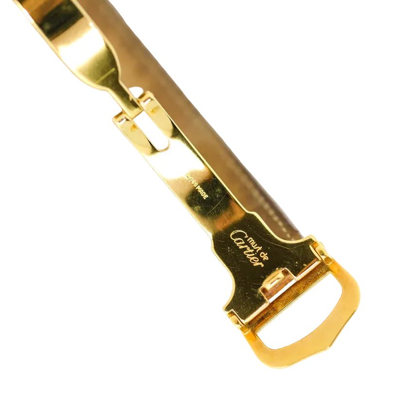 Montre CARTIER "Must II" en vermeil et cuir - Castafiore