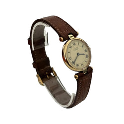 Montre CARTIER "Must Ronde" en vermeil et cuir - Castafiore