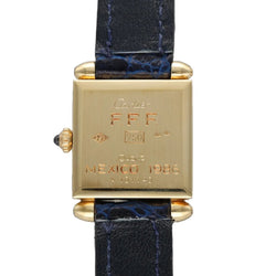 Montre CARTIER "Obus" en or jaune et cuir - Castafiore