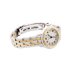 Montre CARTIER "Panthère Cougar" en or jaune et acier - Castafiore
