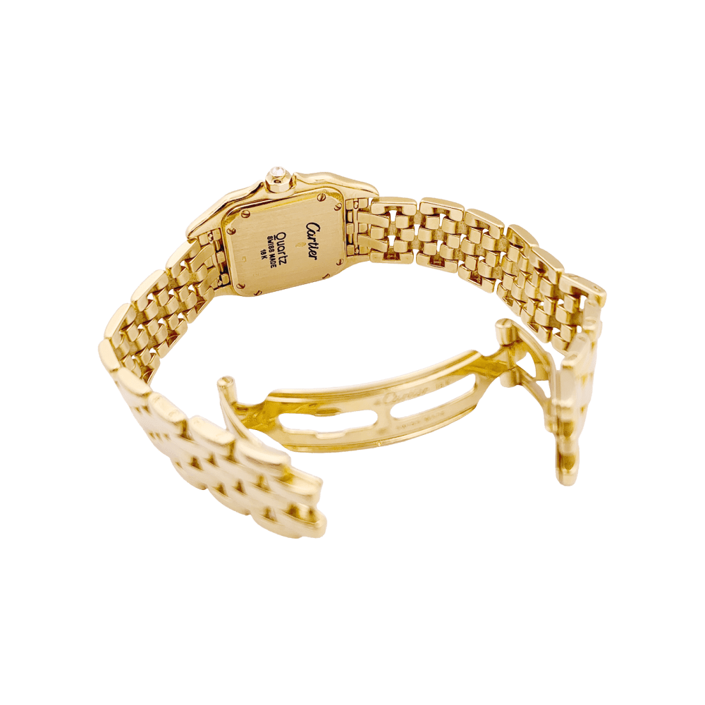 Montre CARTIER "Panthère" en or jaune, acier et diamants - Castafiore