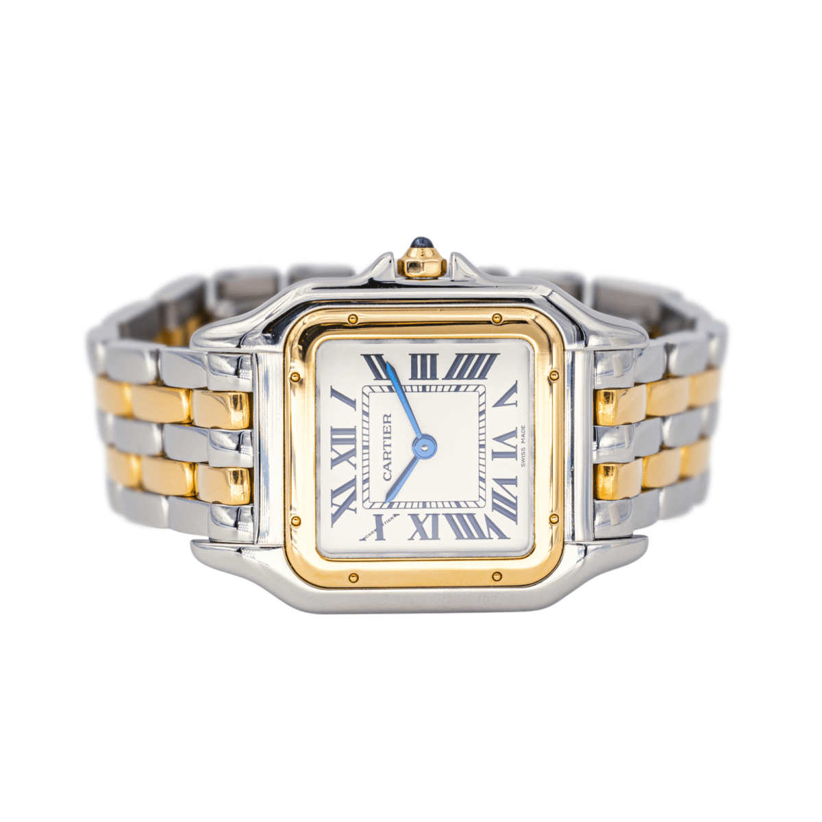 Montre CARTIER "Panthère" en or jaune, acier et quartz - Castafiore