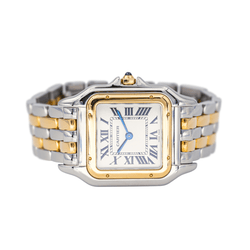 Montre CARTIER "Panthère" en or jaune, acier et quartz - Castafiore