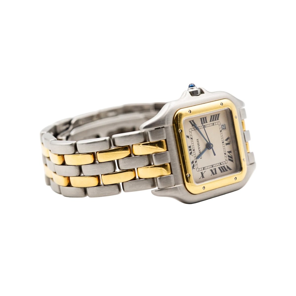 Montre CARTIER "Panthère" en or jaune, acier et quartz - Castafiore